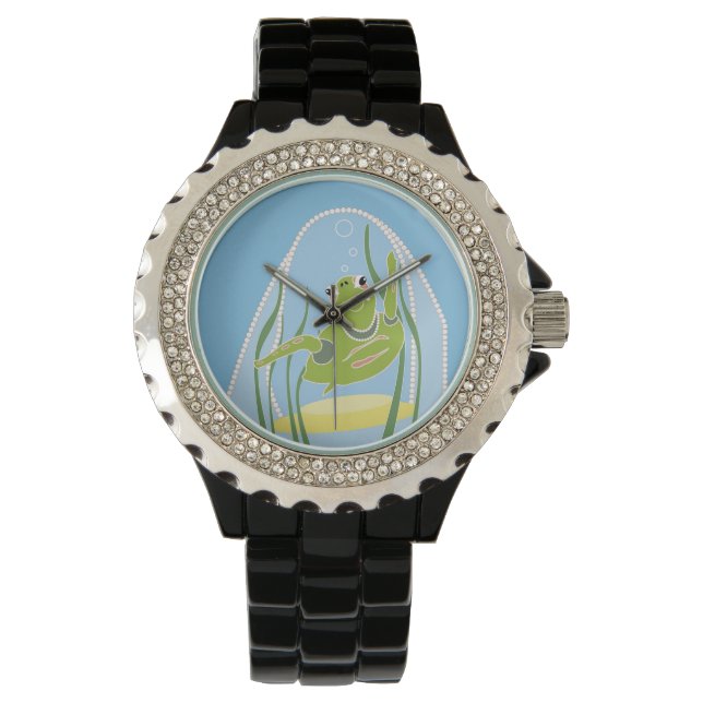 Söt havssköldpadda armbandsur (Framsida)