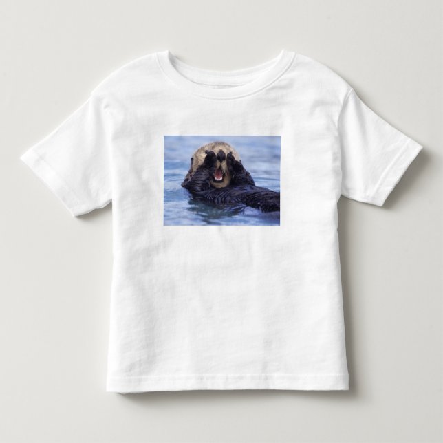 Söt havsutter | Alaska, USA Tee Shirt (Framsida)