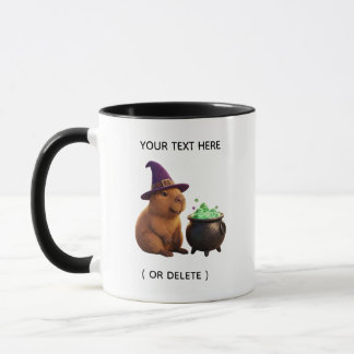 Söt Häxa Capybara Dricksbägare Halloween Anpassad Mugg