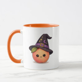 Söt Häxa Persika Halloween-mugg Mugg