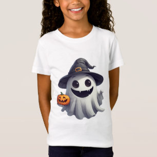 Söt häxande ghost med pumpa för Halloween 👻 T Shirt