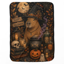 Söt häxcapybara Halloween