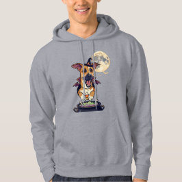 söt häxdjur skum Halloween Hoodie