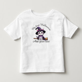 Söt Häxkatt – Kawaii Halloween Barntröja T Shirt