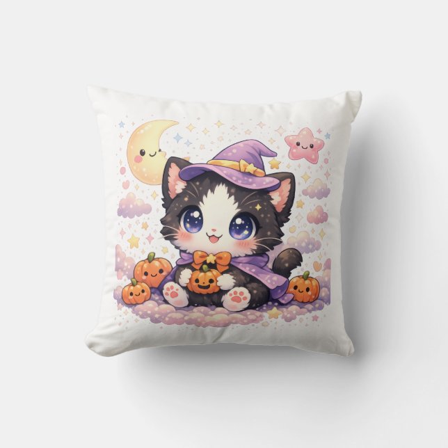 Söt häxmoln Kitty  Kudde (Framsida)
