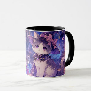 Söt häxunge-kattmugg mugg