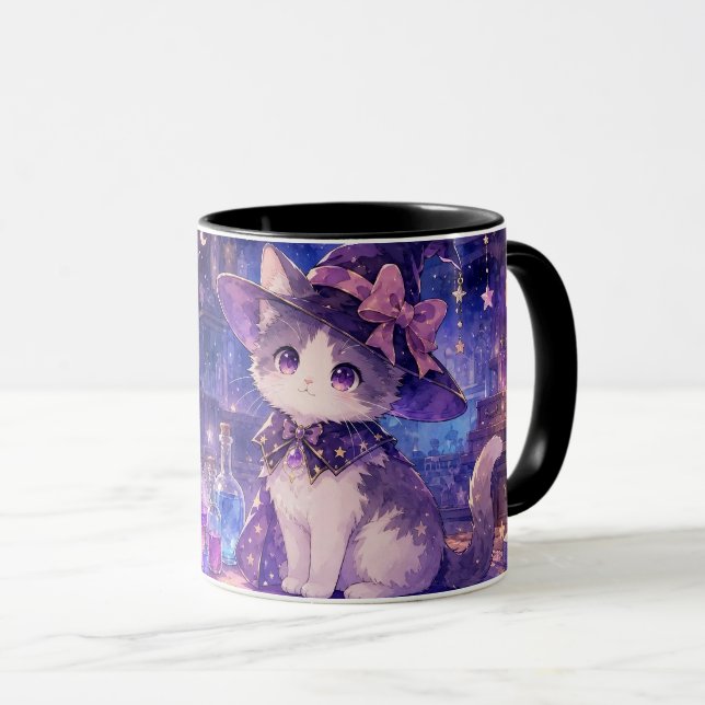 Söt häxunge-kattmugg mugg (Framsida höger)
