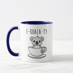 Söt HBTQ Koala Regnbåge Pride Jämlikhet Mugg