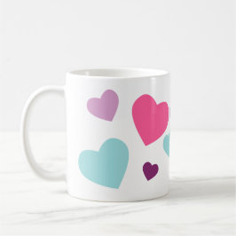 Söt Heart-design för alla som Kärlek lyssnar på Kaffemugg