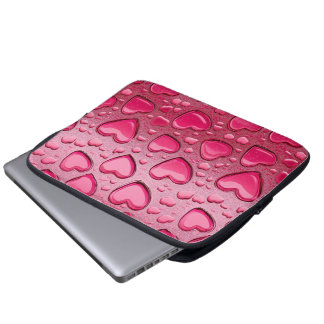Söt Heart-Shaped Vatten Droplets Laptop sleeve