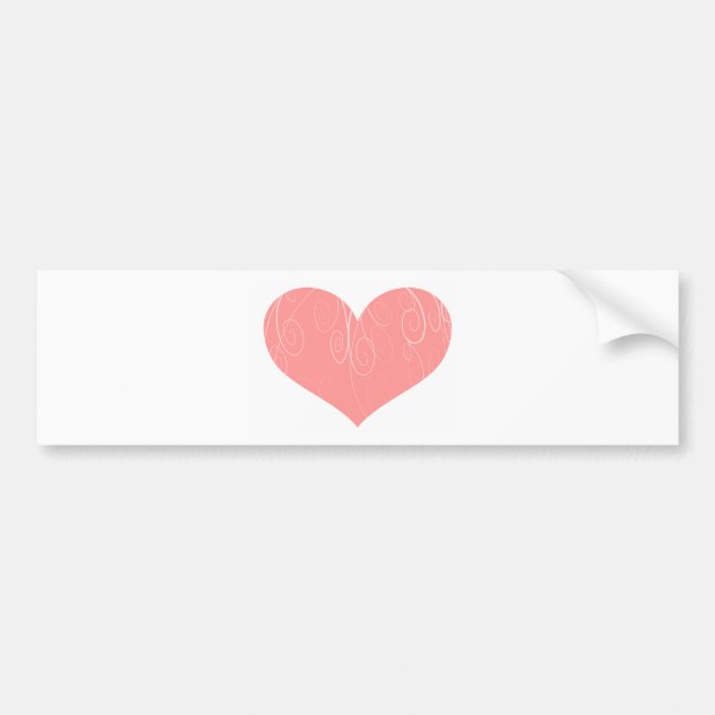 Söt Hearts Bildekal (Framsidan)
