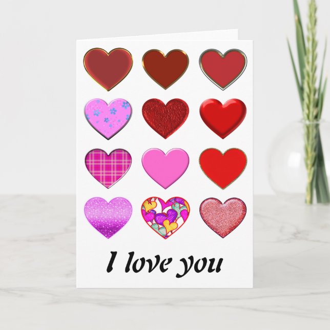 Söt Hearts Tattoos II | för kärlek + dina idéer Kort (Framsida)