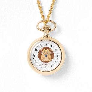 Söt hedgehog älskare add namn armbandsur