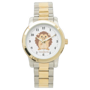 Söt hedgehog älskare add namn Watch Armbandsur