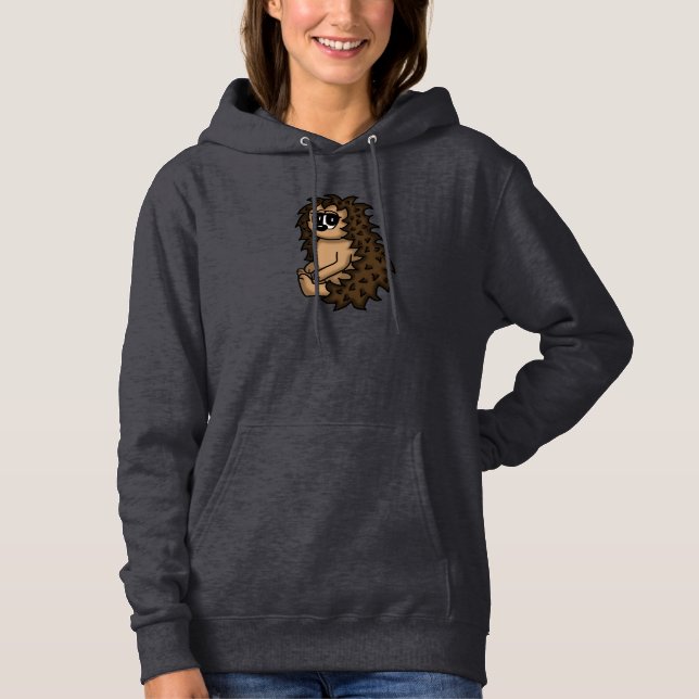 Söt hedgehoodie tröja (Framsida)