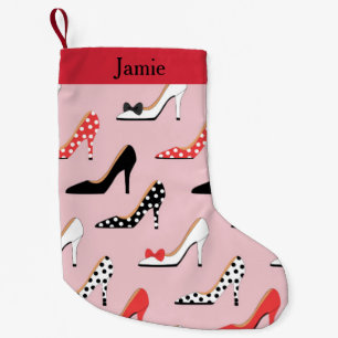 Söt Heels Rosa Liten Julstrumpa