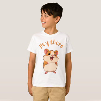 Söt Hej Där Hamster Kawaii Grafisk T-Shirt