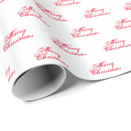 Söt helgdag för vitt skript i god jul presentpapper