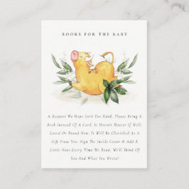 Söt Heliga Ko Gård Lövverk Böcker För Baby Shower Tilläggskort