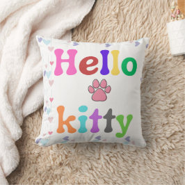 Söt Hello Kitty-inspirerad kudde