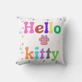Söt Hello Kitty-inspirerad kudde