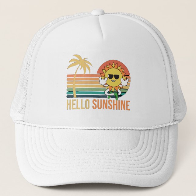 Söt Hello Sunshine Keps (Framsida)