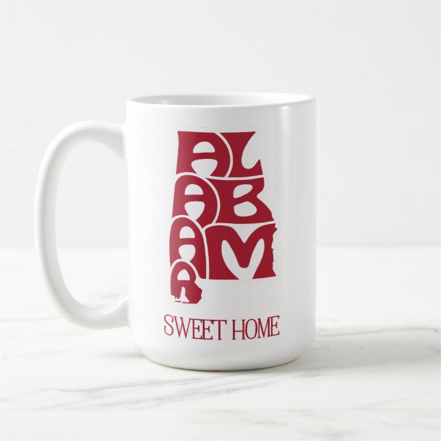 Söt hem Alabama Crimson Kaffemugg (Vänster)