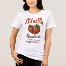 Söt hem, alabama jordgubbe t shirt