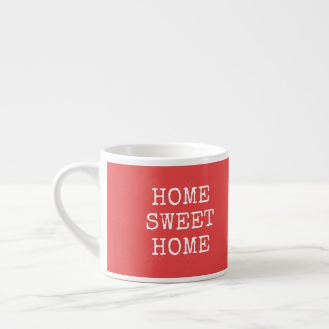 Söt hemcitattecken - minimal korall espressomugg (Vänster)
