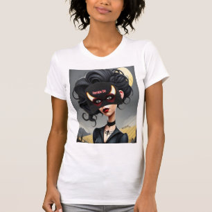 Söt hemsk flicka t shirt