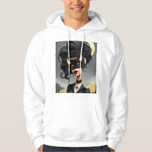 Söt hemsk tjej hoodie