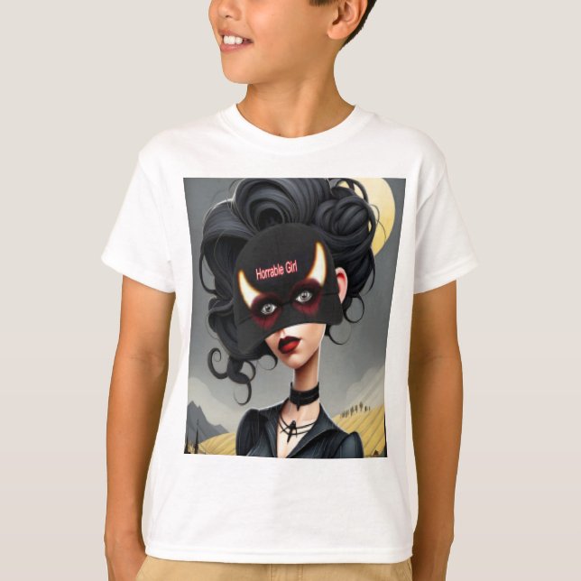 Söt hemsk tjej  t shirt (Framsida)