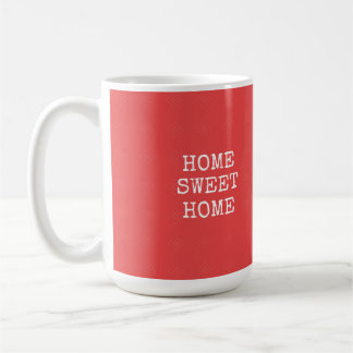 Söt hemtext i orangens rosa kaffemugg