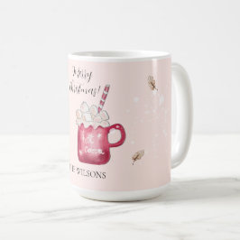 Söt het choklad julillustration kaffemugg