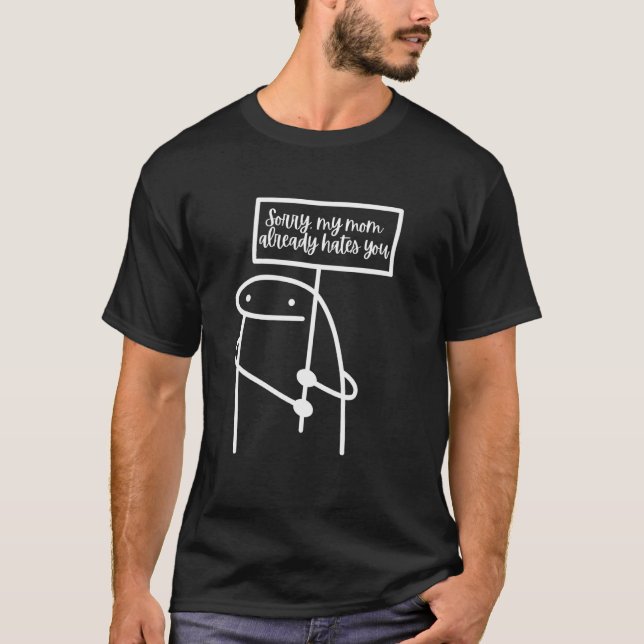 Söt Hey Slick med skylt T Shirt (Framsida)
