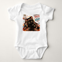 Söt Highland Ko Baby T-Shirt, Rolig Bondgårdsdjur