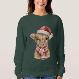 Söt Highland Ko Jul T Shirt