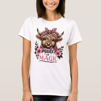 Söt Highlandko gjord av magi Grafik T Shirt