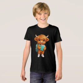 Söt Highlandko Tillbaka till skolan | Skolläge PÅ T Shirt