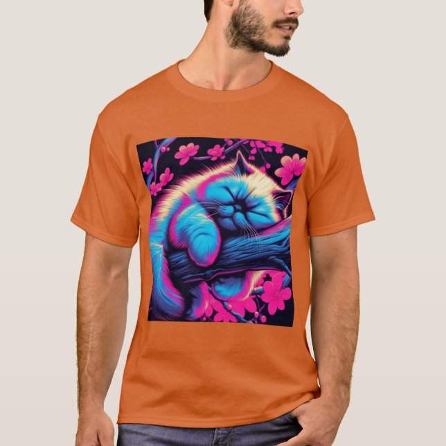 Söt himalayakatt som sover med vänner t shirt (Framsida)