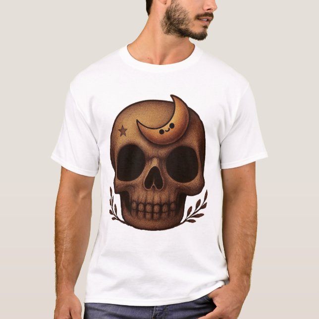 Söt himmelsk skallekonst t shirt (Framsida)