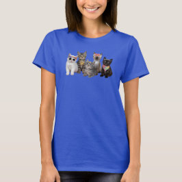 Söt Hippie Katt T Shirt