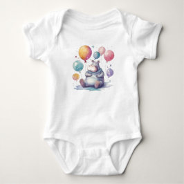 Söt Hippo i rymden T Shirt