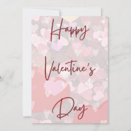 Söt hjärtan Enkel Alla hjärtans dag-kort Julkort