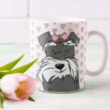 Söt hjärtan Schnauzer