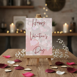 Söt hjärtas enkel valentinsdagskort julkort