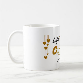 Söt hjärtgrafik kaffemugg | Klassisk mugg, 3,3 dl