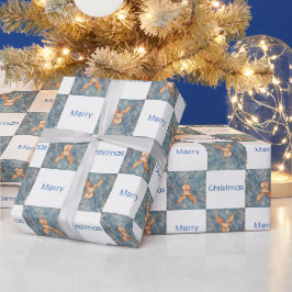 Söt hjort God Jul Barnsemester Presentpapper