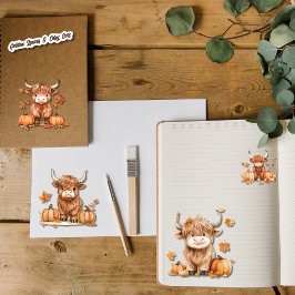 Söt högland Kund Ex Liten dekal lakan