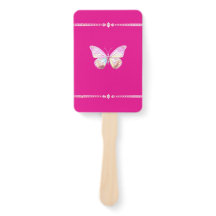 Söt Holo Diamond Butterfly Set of Fläkt